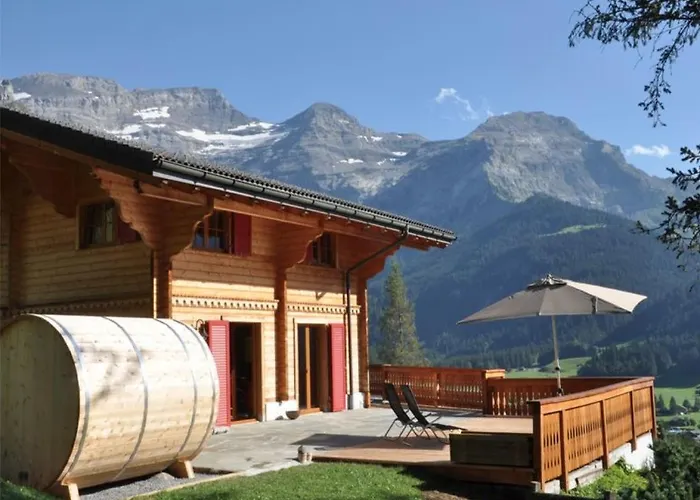 Domek alpejski Edelweiss Stunning Glacier View Les Diablerets